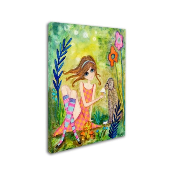 Wyanne 'Big Eyed Girl The Charmer' Canvas Art,35x47